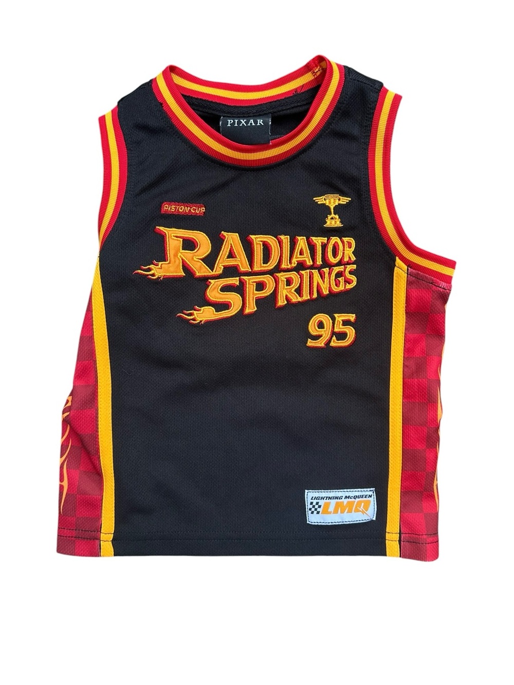 Disney‎ Lightning McQueen Piston Cup Radiator Springs 95 Jersey Kids 4T